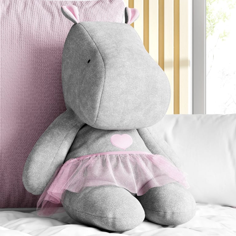Bichinho de Pelúcia Hipopótamo Menina 45cm