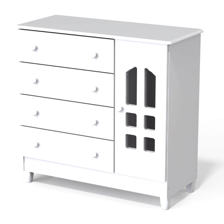Cômoda Infantil Branco com Porta Selena