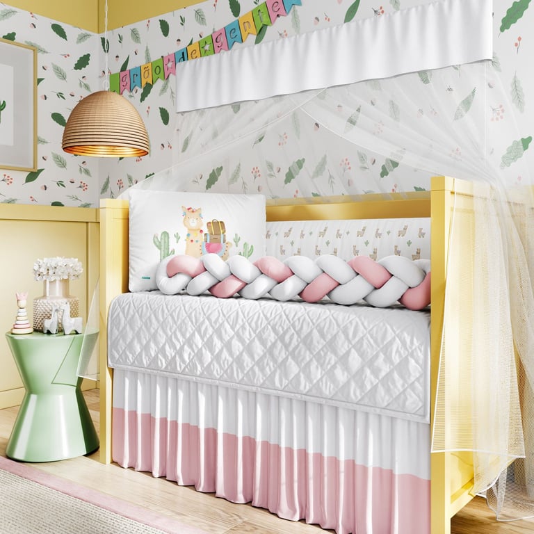 Kit Berço Trança Lhama