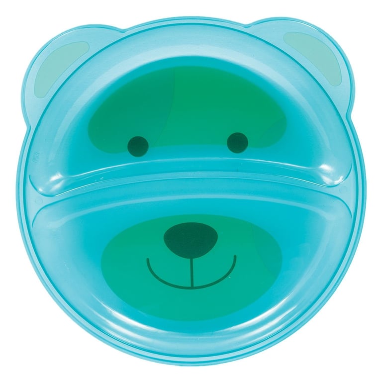 Pratinho com Divisórias Ursinho Rosa