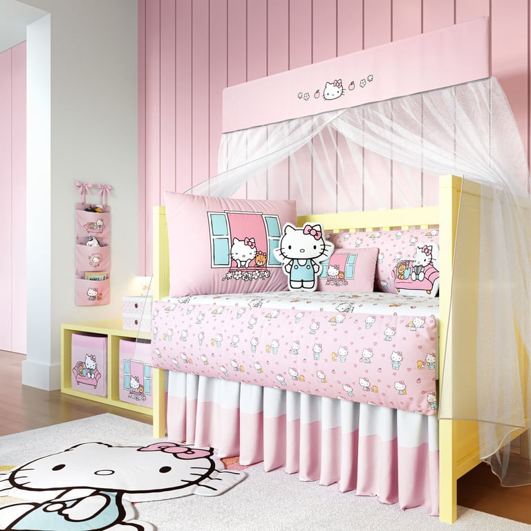 Kit Berço Hello Kitty Rosa — vista alternativa