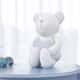Urso Branco com Coração Azul 42cm - imagem 2
