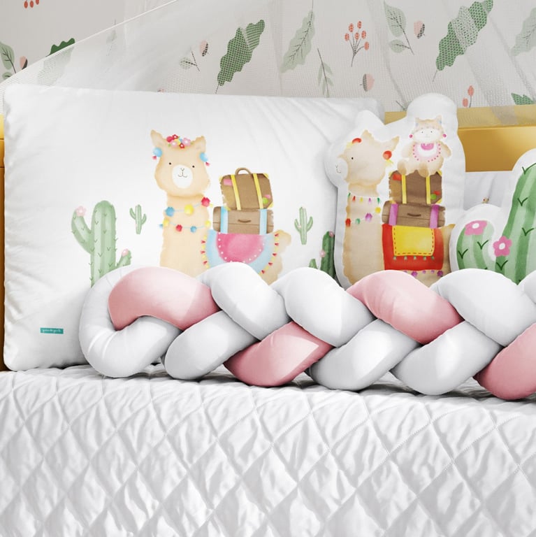 Kit Berço Trança Lhama