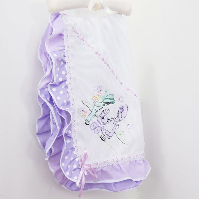 Manta Piquet Mamãe Bebê 80cm