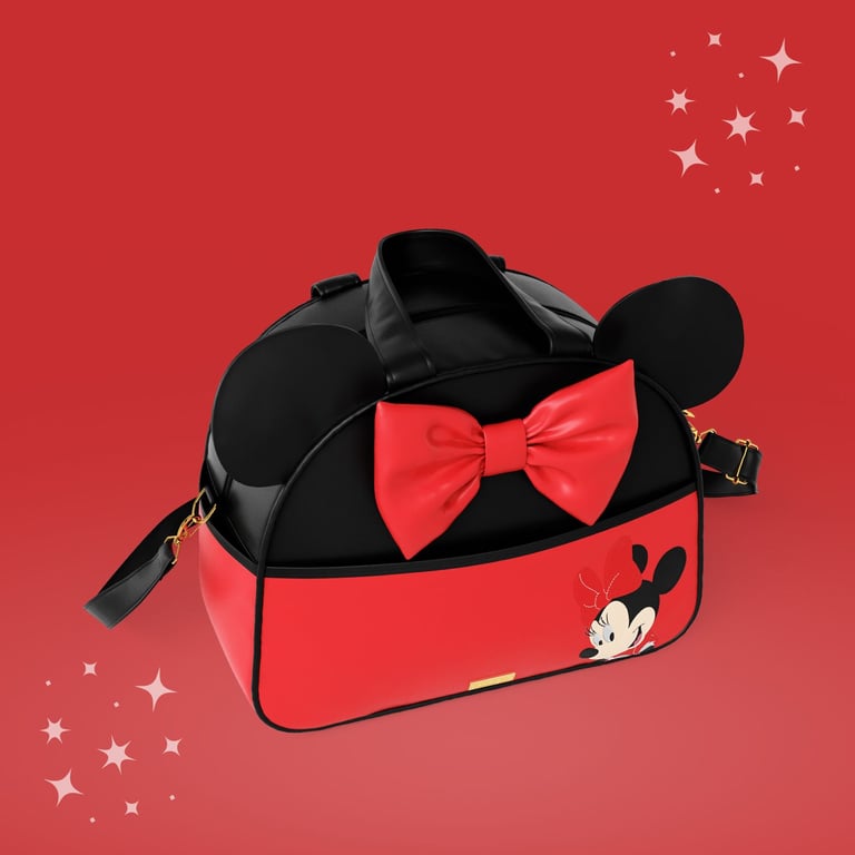 Bolsa Maternidade Minnie Mouse Vermelho e Preto 35cm — vista alternativa
