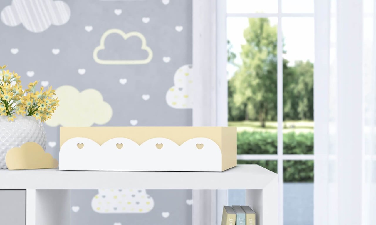 Bandeja MDF Corações — vista alternativa