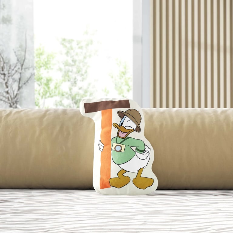 Almofada Pato Donald Safári Letra T 20cm — vista alternativa