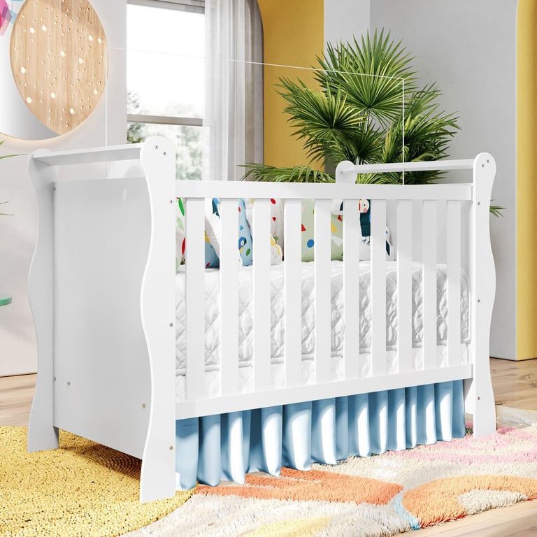 Berço Americano Branco Jolie