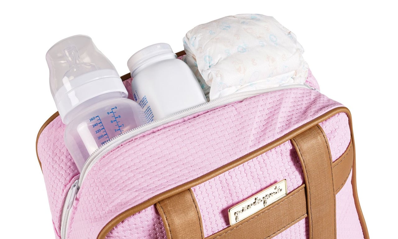 Frasqueira Maternidade Térmica Nápoles Azul Marinho 28cm — vista alternativa