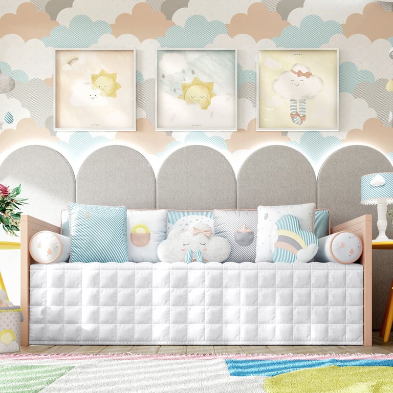 Kit Cama Babá Nuvem de Algodão