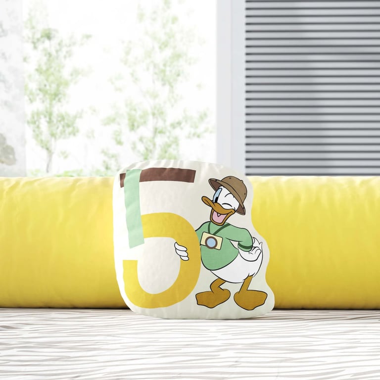 Almofada Mesversário Pato Donald Safári 5 Meses 20cm