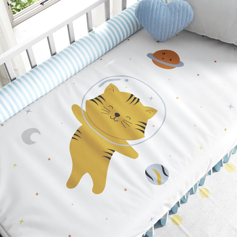 Edredom de Berço Amiguinho Tigre Astronauta