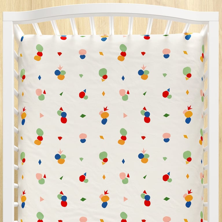 Lençol Berço com Elástico Geométrico Colorido — vista alternativa