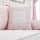 Almofada Matelada Rosa/Branco 38cm - imagem 1