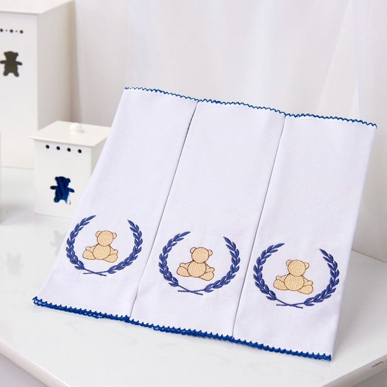 Jogo de Fraldas Boca Malha Teddy Marinho