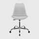 Kit Cadeira de Escritório Saarinen Cromada Branco - imagem 2