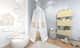 Tenda Dossel Estrelinhas Amarela 2m - imagem 1