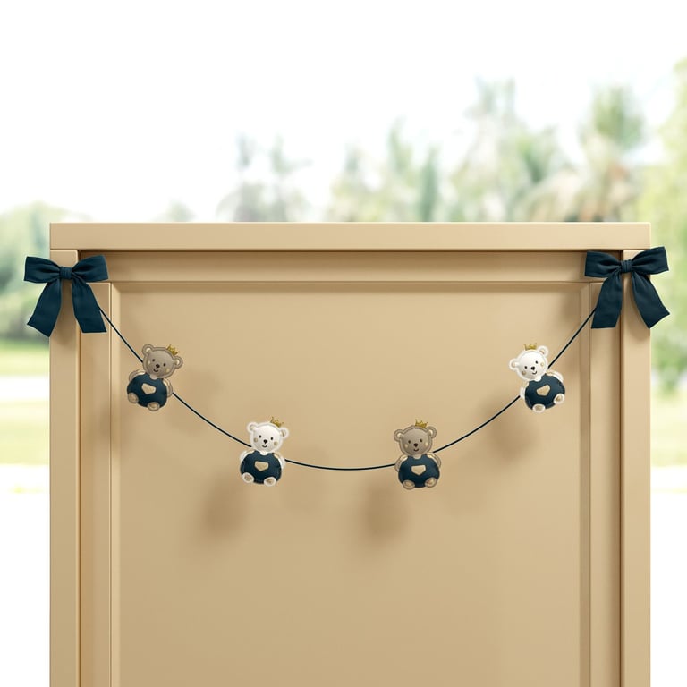 Varal de Berço Ursinho Realeza Marinho