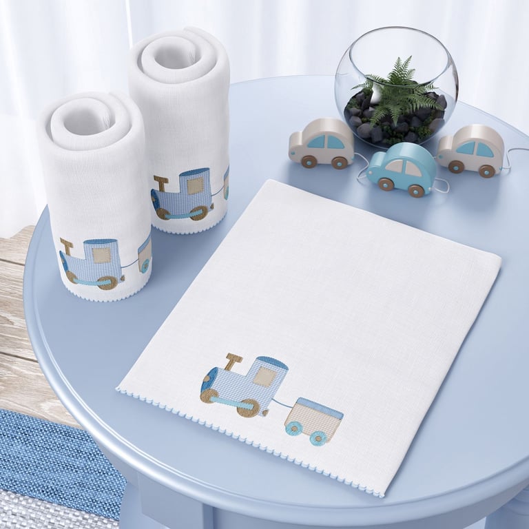 Jogo de Fraldas Ombro Carrinhos com 3