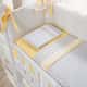 Kit Mini Berço Baby Chevron Amarelo - imagem 1