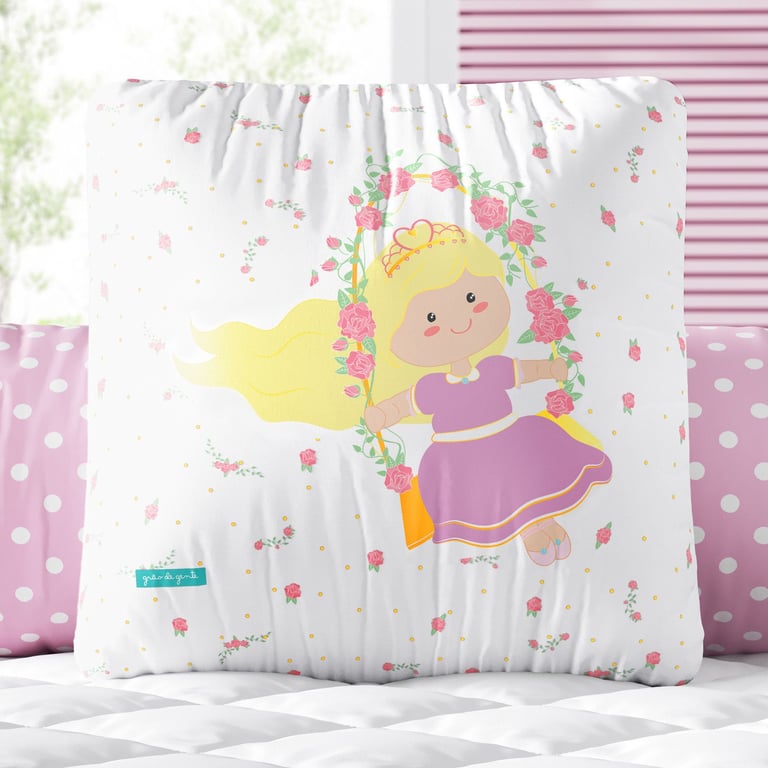 Almofada Quadrada Princesa Luna 30cm