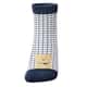 Meia Bebê Ursinho Grid Azul Marinho - imagem 3