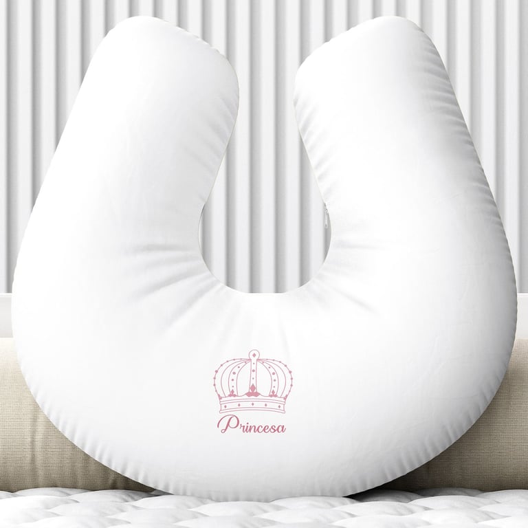 Almofada Amamentação Menina Princesa Rosa