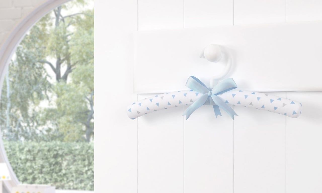 Kit Cabides Estampa Geométrica Cinza e Azul — vista alternativa