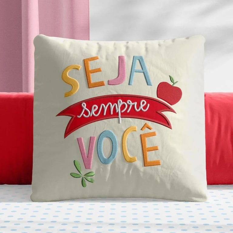 Almofada Quadrada Seja Sempre Você