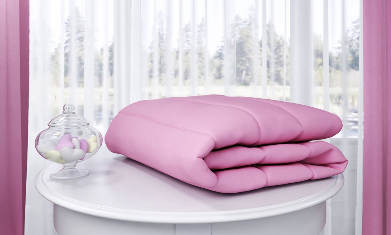 Edredom de Berço Rosa