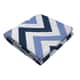 Tapete Retangular Zig Zag Azul 1,50m - imagem 1