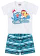 Conjunto Curto Bebê Branco Galinha Pintadinha - imagem 1