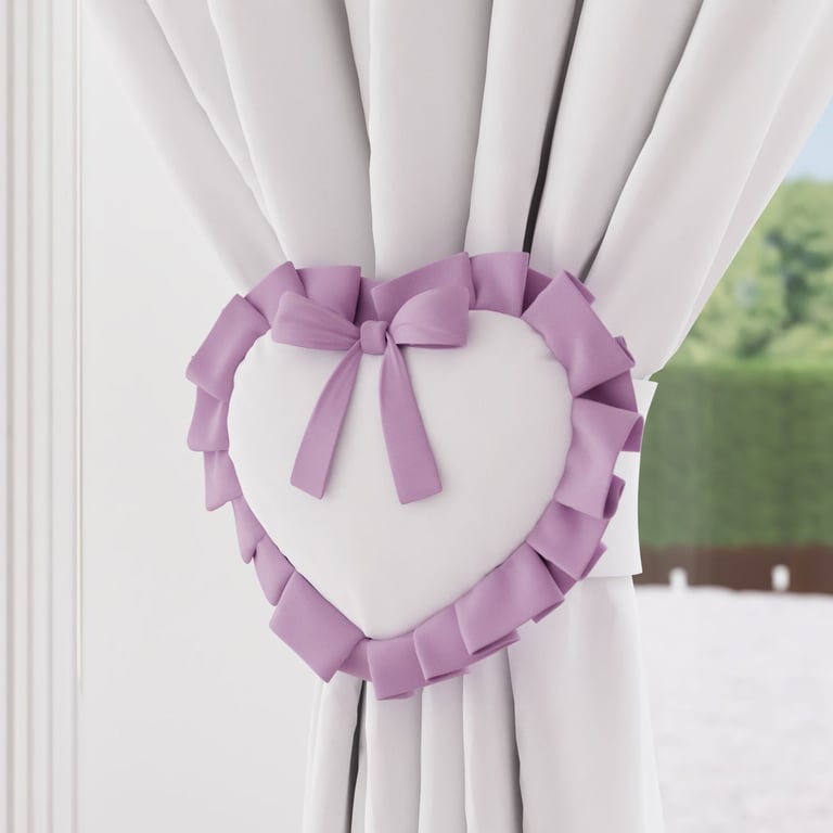 Prendedor de Cortina Alice Rosa 2 Peças