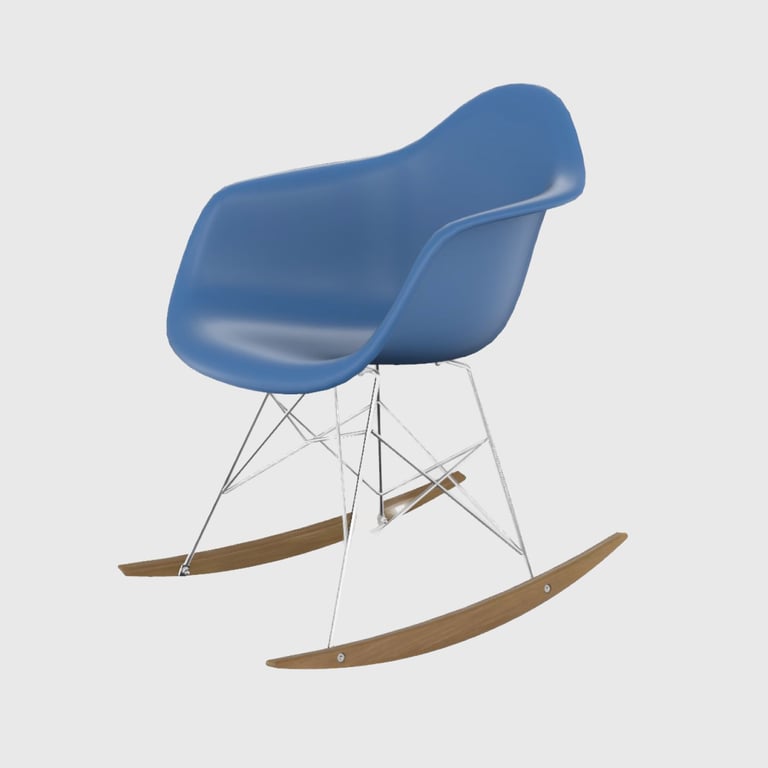 Cadeira de Balanço Eames Arm Branco