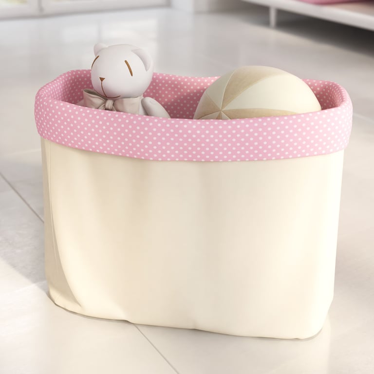Cesto Organizador para Brinquedos Nina Luxuosa 35cm