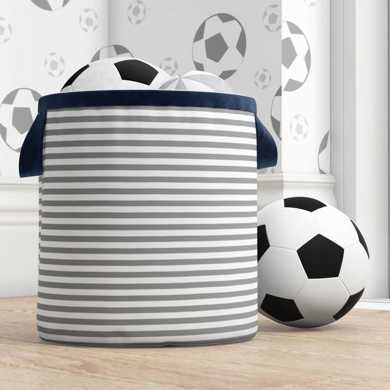 Cesto Organizador para Brinquedos Listrado 24cm