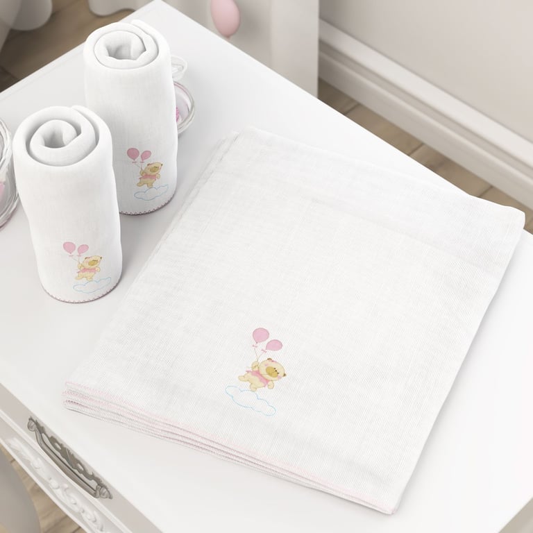 Jogo de Fraldas Ombro Ursinha Nina e o Balão com 5