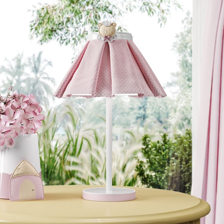 Abajur Simples Amiguinha Ursa Princesa