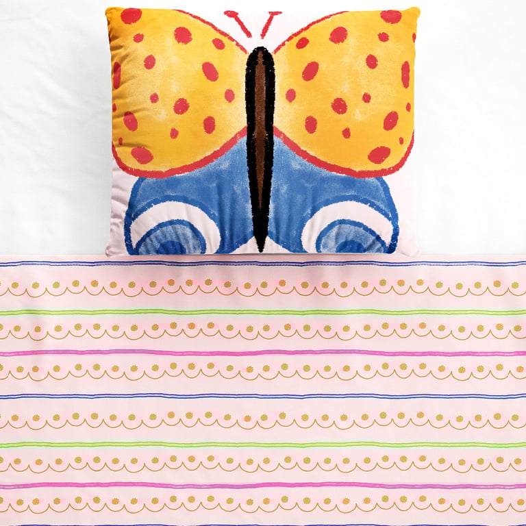 Jogo de Lençol Berço Borboleta Étnica Colorido 3 Peças — vista alternativa