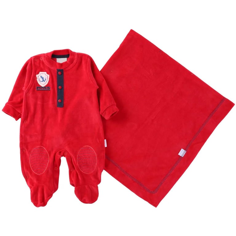 Saída Maternidade Miniclo em Plush com Bordado e Joelheira