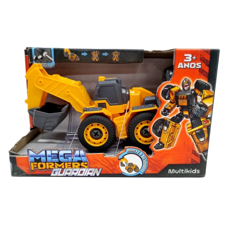 Megaformers Guardian Robô Escavadeira Amarelo — vista alternativa