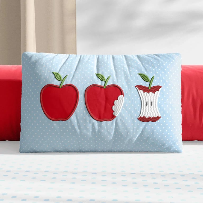 Almofada Retangular Maçãs Vermelhas