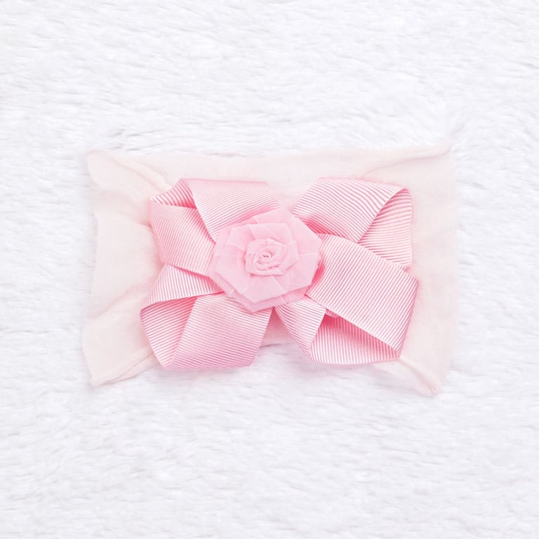 Saída Maternidade Renda Delicada Rosa 03 Peças — vista alternativa