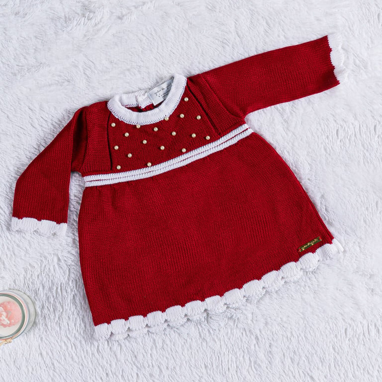 Vestido Tricot com Pérolas Verde — vista alternativa