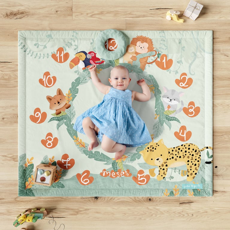 Tapete Mesversário Amiguinhos da Fauna Brasileira — vista alternativa