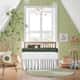 Kit Berço Rolinhos Floral Luxo Verde 8 Peças - imagem 4