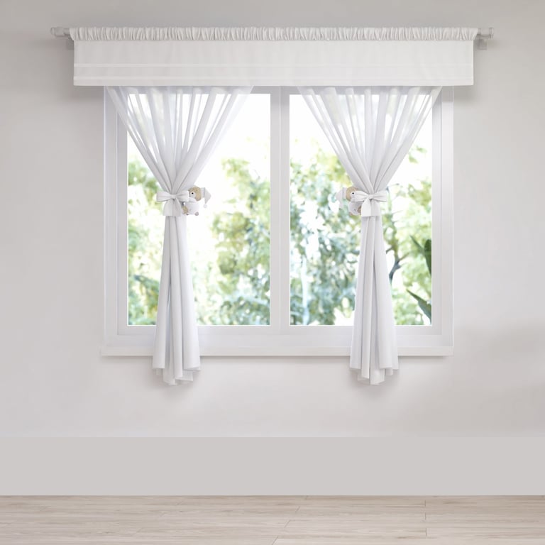 Cortina Branco Clássico 1,50m