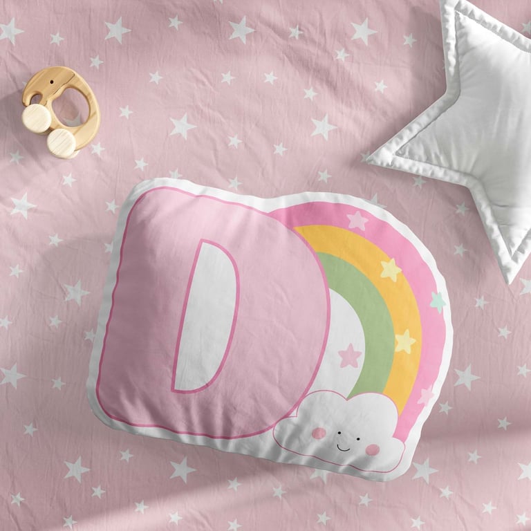 Almofada Arco-Iris Letras de A a Z — vista alternativa