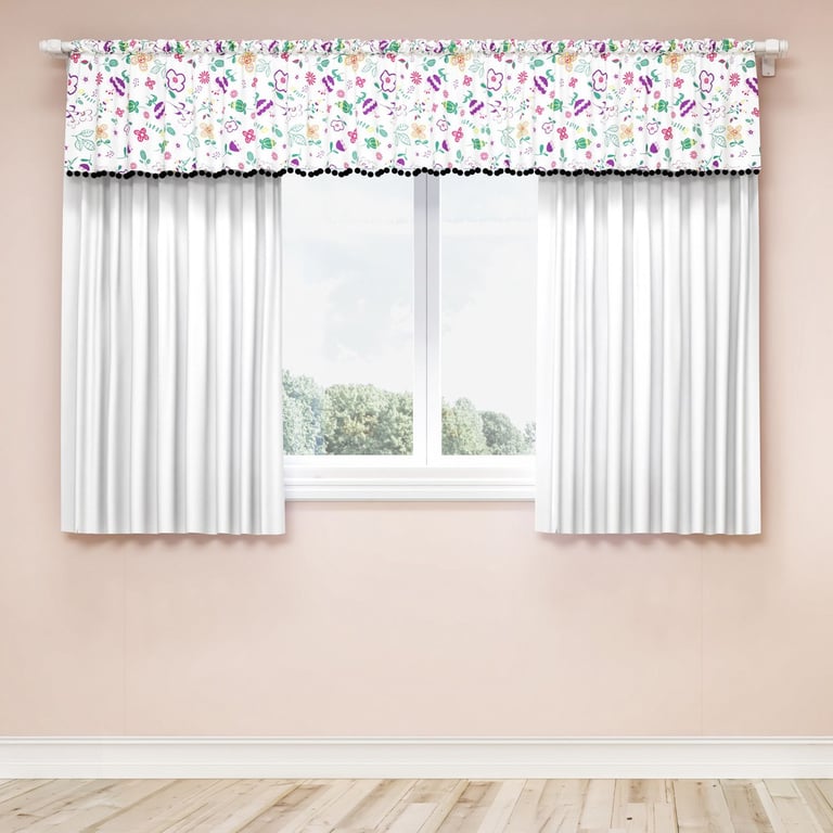 Cortina Floral Moderna 1,50m