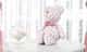 Ursinha Floral com Laço Rosé 42 cm - imagem 1